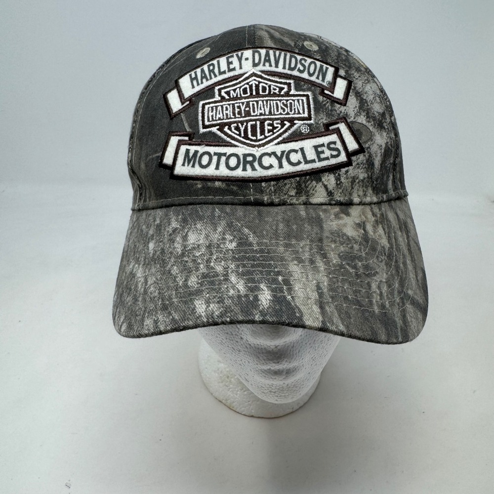 Harley-Davidson Honolulu Hawaii Camo Hat Motorcycle Embroidered Logo Cap OSFA